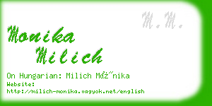 monika milich business card